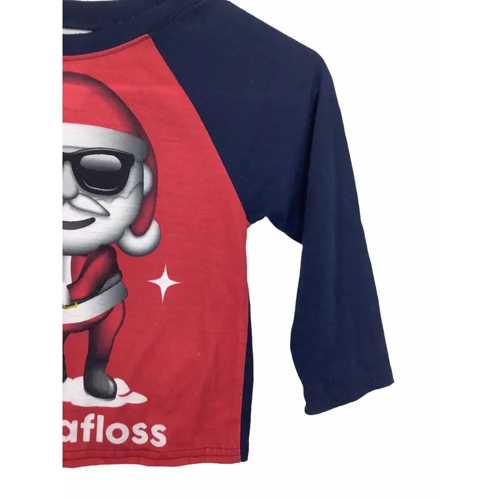 The Children's Place Santa Clause Floss Holiday Christmas T-Shirt Size XS/4